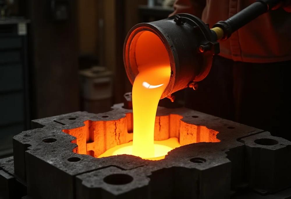Molten aluminum