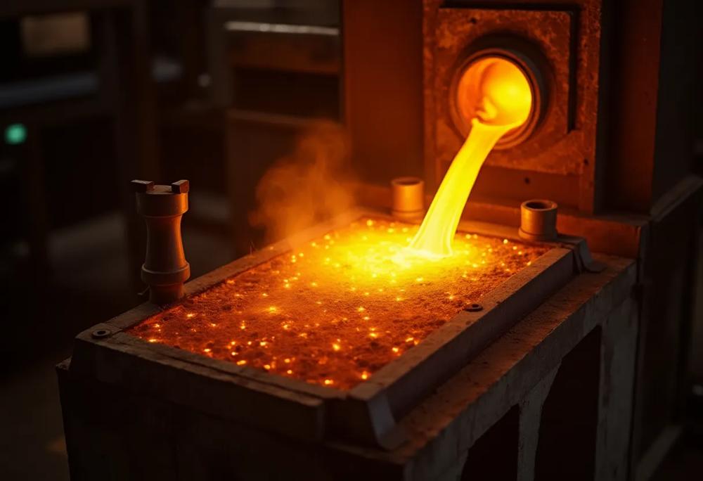 Molten aluminum