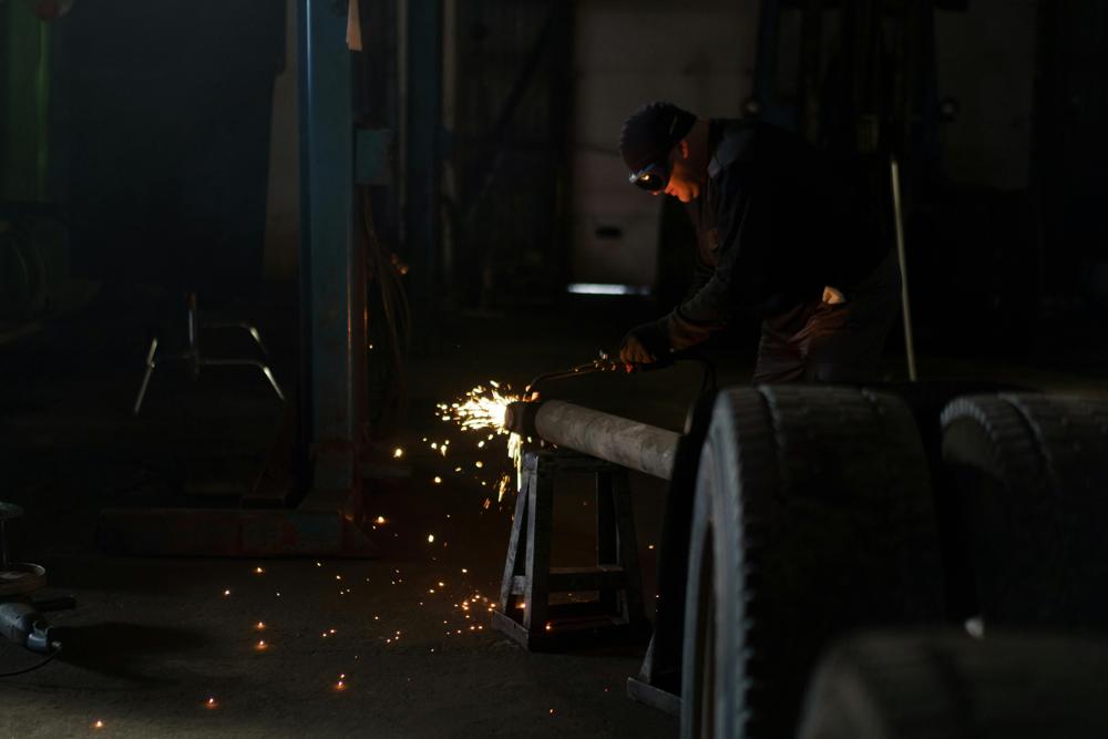 Welding sparks